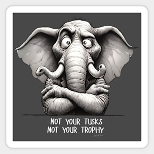 Not Your Tusks Magnet